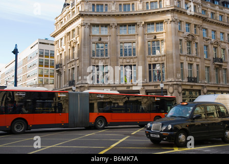 Traffic at Oxford Circus in central London England UK Stock Photo