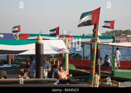 Dubai Old Souk Abra Station, Dubai,UAE Stock Photo