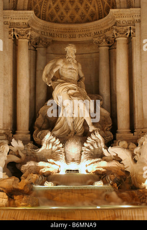 Rome - Fontana di Trevi in night Stock Photo