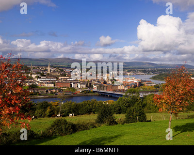 Craigavon Bridge Derry City Northern Ireland Stock Photo - Alamy