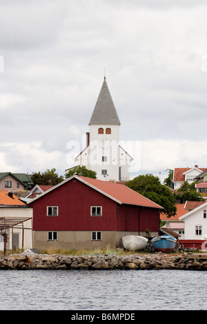 Church in Skärhamn at the swedish west coast Stock Photo