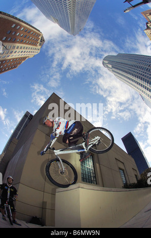 World Champion Hans Rey riding at an oasis, Cairo, Egypt Stock Photo ...