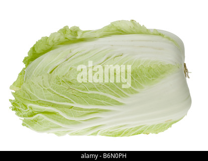 fresh chinese cabbage isolated on a white background Stock Photo