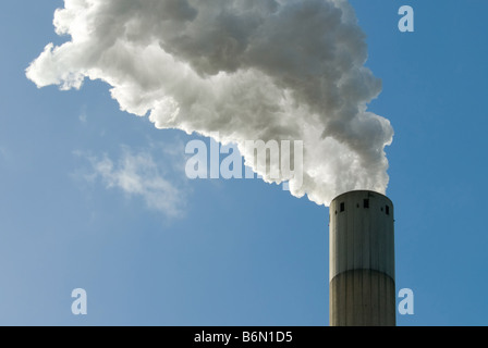 industrial smoke from chimney Stock Photo