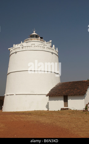 Fort Aguada is a well-preserved seventeenth-century Portuguese fort standing in Goa, India Stock Photo
