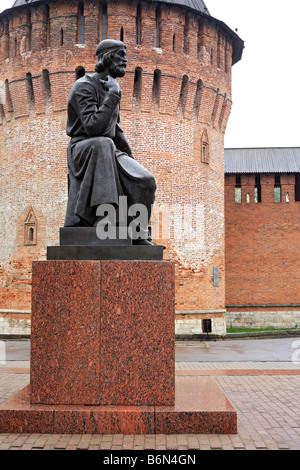 Monument to architect Feodor Kon, Smolensk, Smolensk region, Russia Stock Photo