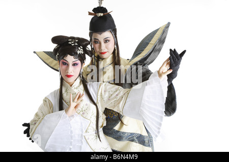Woman and man wearing traditional clothing Stock Photo