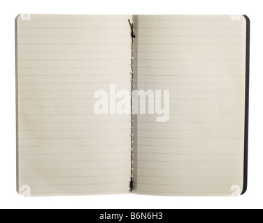 Notebook isolated on white background Stock Photo
