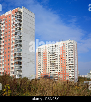 1980s apartment buildings, Moscow, Russia Stock Photo