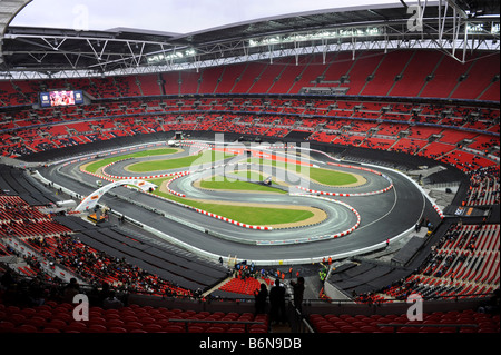 Race of Champions 2008 at Wembley Stadium Stock Photo