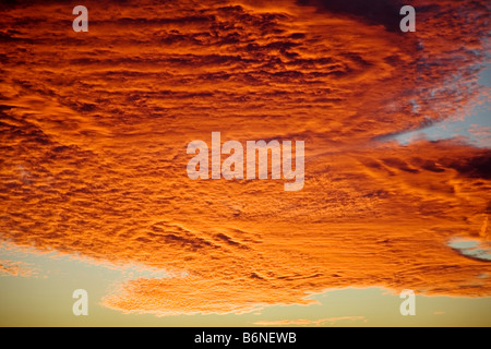 clouds at sunset conjunto de nubes al atardecer Stock Photo
