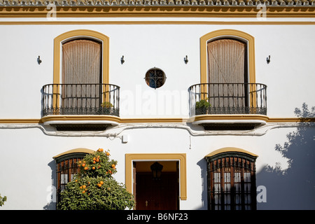 typical home Marchena sevilla andalusia spain casa tipica de marchena sevilla andalucia españa Stock Photo