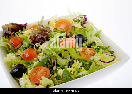 ensalada tipica de la dieta mediterranea typical salad of the Mediterranean diet Stock Photo