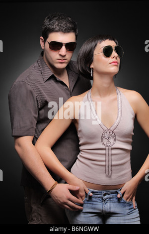 Fashionable couple Stock Photo