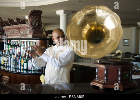 Bar Hotel The Residence in Belle Mare area MAURITIUS ISLAND Stock Photo