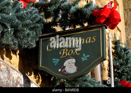 Christmas Box shop, High Street, Broadway, Worcestershire, England