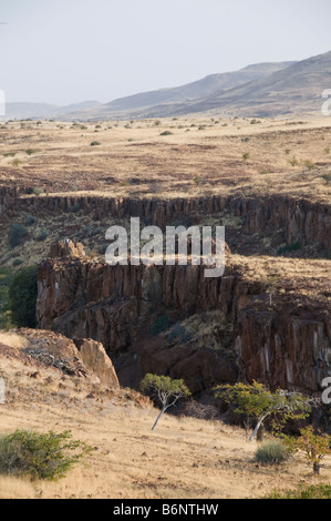 Palmwag, Lodge,Uniab River, NorthWest Damarland,Namibia Stock Photo