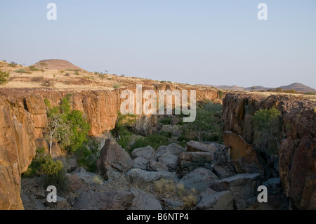 Palmwag, Lodge,Uniab River, NorthWest Damarland,Namibia Stock Photo