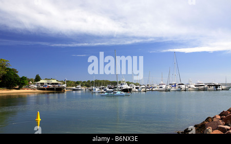Marina at Soldiers Point, Port Stephens, NSW, Australia Stock Photo