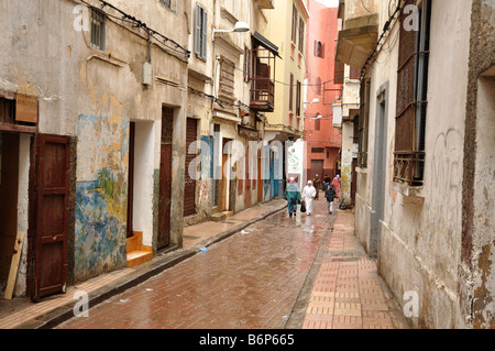 Street in the Medina of Casablanca, Morocco Stock Photo