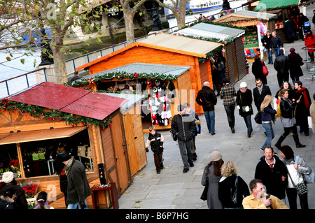 German Christmas market on South Bank, London Stock Photo