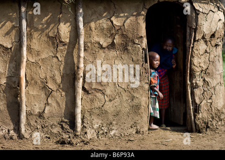 child in there home doorway