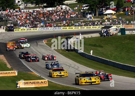 ALMS Racing Road America 2008 Stock Photo
