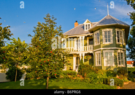 Typical House Town of kamouraska on the shores of The St Lawrence river Bas Saint Laurent Quebec Stock Photo