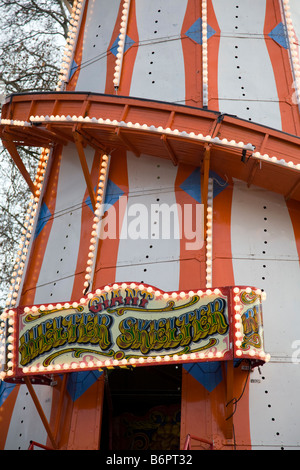 giant helter skelter , one of the attractions in hyde park's winter wonderland event,London,England Stock Photo