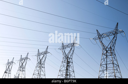 Power lines Stock Photo