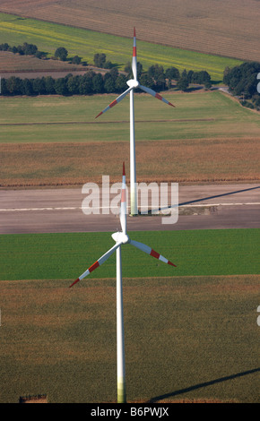 Wind turbine near Warendorf, Germany Stock Photo