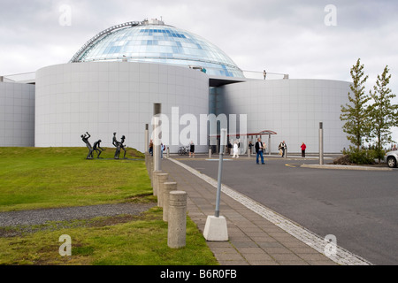 Perlan, 'The Pearl', centre in Reykjavik, Iceland.  The Perlan contains restaurants, observation terrace and Saga Museum Stock Photo