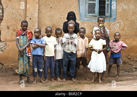 group of children in a Digo village, Kenya Stock Photo
