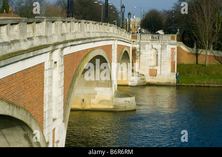 Hampton Court Bridge over the River Thames at Molesey, designed by W. P ...