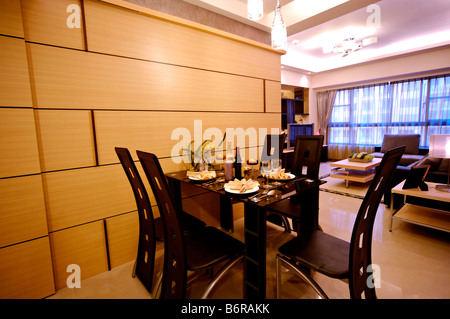 Dining room in modern style Stock Photo