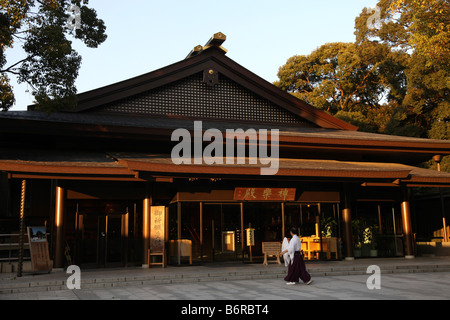 The wedding building in Meiji Shrine Tokyo Stock Photo