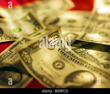 us dollar bills Stock Photo