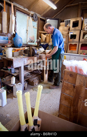 The workshops of Newbery cricket bat makers in East Sussex. Picture by Jim Holden. Stock Photo