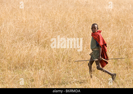 Masai Mara Game Park Kenya Africa Stock Photo