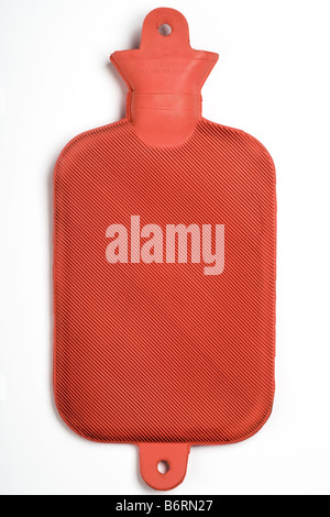 red hot water bag on white Stock Photo
