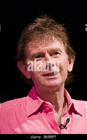 Michael Wood historian speaking on stage at Hay Festival 2008 Hay on Wye Powys Wales UK Stock Photo