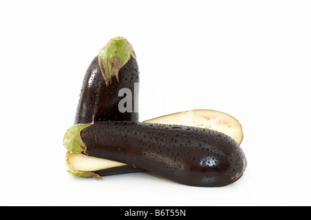 Slices of eggplants Stock Photo