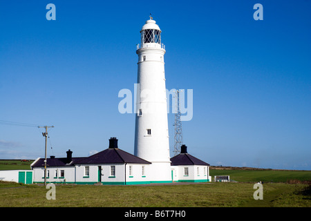 Nash Point LIghthouse, Glamorgan Heritage Coast, Vale of Glamorgan, South Wales, UK. Stock Photo