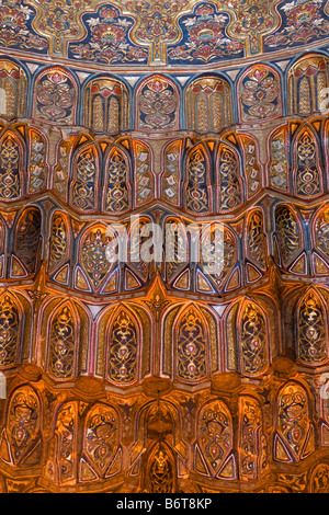 Complex of Sultan Hasan, Cairo, Egypt, detail of zone of transition of dome of mausoleum Stock Photo