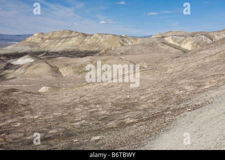 The Southern White Bluffs in the Hanford Reach along the Columbia River Washington Stock Photo