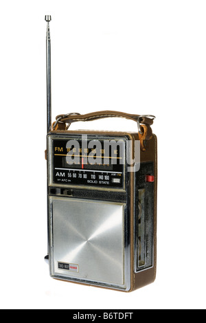 Vintage Transistor radio for AM Stock Photo - Alamy