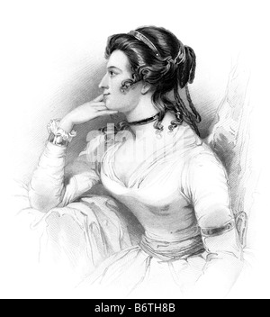 Elizabeth Burnet Immortalised by Robert Burns in his poem On the Death of the Late Miss Burnet 19th Century Illustration Stock Photo