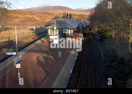 Rannoch railway station in the west highlands of Scotland, U.K Stock Photo