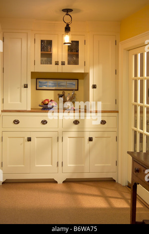 Kitchen pantry area with cabinets Stock Photo