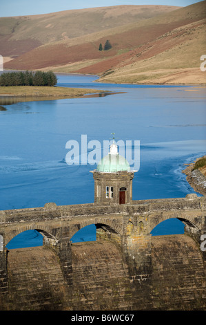 Craig Goch resevoir and dam Elan Valley powys mid wales Stock Photo